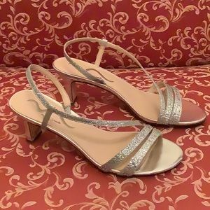 Sparkly Nina Special Occasion Silver Sandal